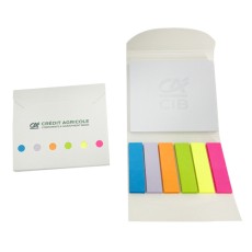 Memo pad with die cut cover-CREDIT AGRICOLE