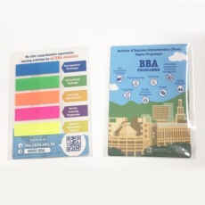 Diecut sticky memo pad with cover -HKBU