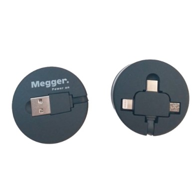 3 in 1 Retractable USB Cable-Megger