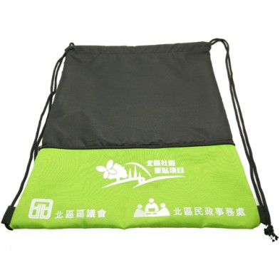 Drawstrings gym bag with handle- North District