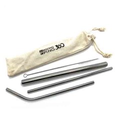 Stainless Steel Drinking Straws (4 Pieces Set)-NP360