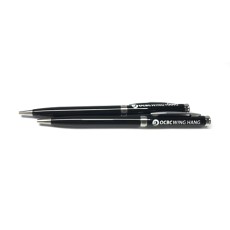 corporate metal pen  with spring clip-OCBC