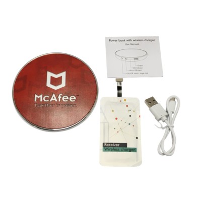 無線手機充電器5000mAh-McAfee