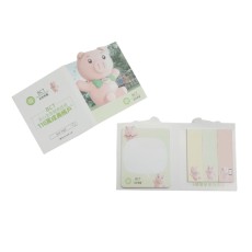 Sticky memo pad with fluorescent PET post-it -BCT