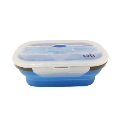 Silicone folding lunch box-Citibank