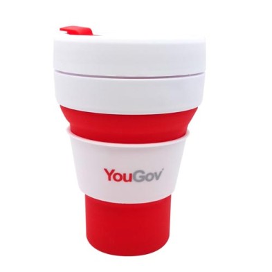 Foldable Portable Silicone Travel Coffee Mug 355ml-YouGov