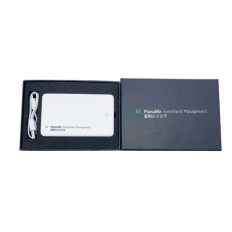 Ultra slim power bank with micro charger cable -Manulife
