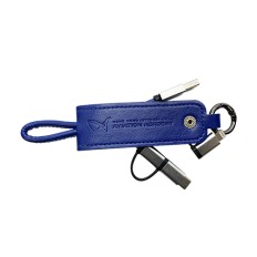 Leather Keychain USB Cable-Hong Kong International Aviation Academy