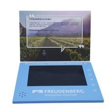 7 inch video greeting card -Freudenberg vector