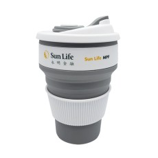 Foldable Portable Silicone Travel Mug 350ml-Sun Life