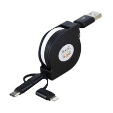 USB 2 in 1 Sync Data Charger Cable Telescopic Line-Norment