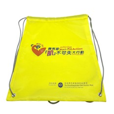 Drawstrings gym bag with handle -HKJC