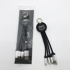 三合一发光USB充电线-AWS