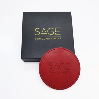 PU Leather Wireless Charger-sage communication