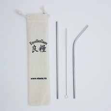 Stainless Steel Drinking Straws (3 Pieces Set)-ExcellenTaste