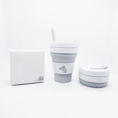 Foldable Portable Silicone Travel Coffee Mug 355ml-HKJC