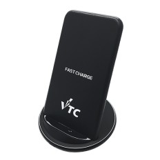 QI Fast charge wireless charger with phone stand-VTC