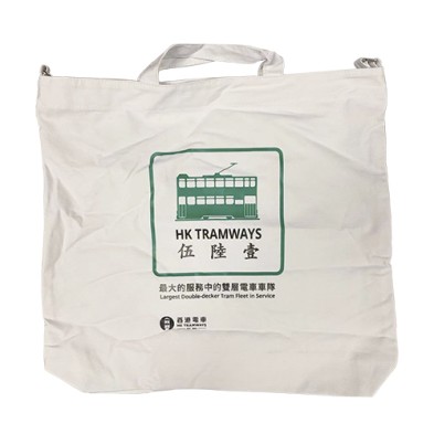 Cotton totebag shopping bag - HK Tram