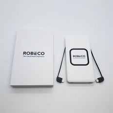 內置線無線充移動電源10000mAh-Robeco