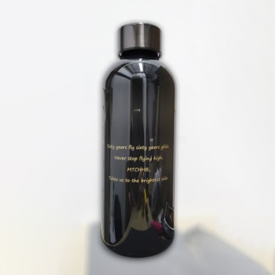 XD Design Leakproof water bottle with metallic lid P433.445-MTCGPS