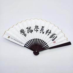 Promotion Chinese bamboo paper fan-Hong Kong Police