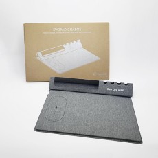 多功能无线充可折叠鼠标垫-Evopad Charge RPET -BrandCharger-Sun Life