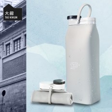 Curlable and Foldable Silicone Portable Water Bottle-TAI KWUN
