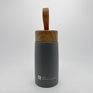 Portable wood grain lid thermos-DBS