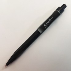 Prodir QS20 Plastic Push Transparent Polished Ball Pen (with Plastic Clip)-Schrader