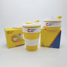 Foldable Portable Silicone Travel Mug 350ml-CityBus