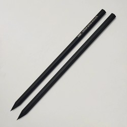 Black Wood Pencil With Eraser-MTR