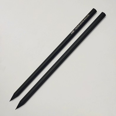 Black Wood Pencil With Eraser-MTR