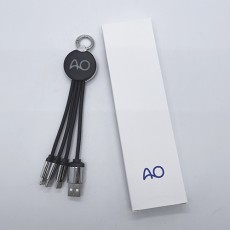 三合一发光USB充电线-AO