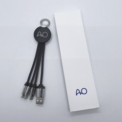 三合一發光USB充電線-AO