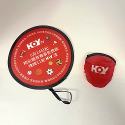 Nylon foldable promotion Fan(without handle)- HOY TV