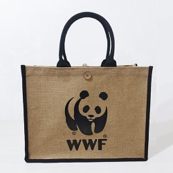 Jute Shopping Bag-WWF