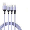 Liquid Soft Silicone Fast Charge 5A 3 In 1 Cable