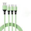 Liquid Soft Silicone Fast Charge 5A 3 In 1 Cable