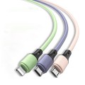 Liquid Soft Silicone Fast Charge 5A 3 In 1 Cable