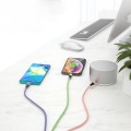 Liquid Soft Silicone Fast Charge 5A 3 In 1 Cable