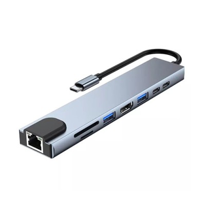 8 合 1 多端口 HUB PD 充电快速 USB 3.1