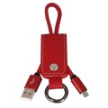 Leather Keychain USB Cable