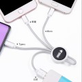 三合一發光USB充電線