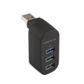 HUB旋轉180度USB3.0HUB集線器