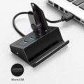 USB Type-A 4Port USB2.0 Hub with Mobile phone holder