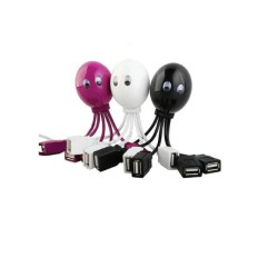 Octopus shape USB hub with 4 ports 