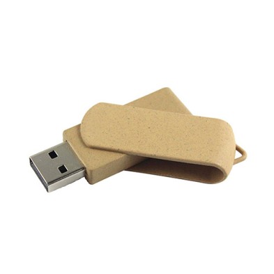 Eco-friendly Fiber Paper Rotating USB flash drive