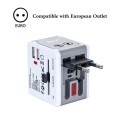 International Travel Power Adapter with Dual USB Charger