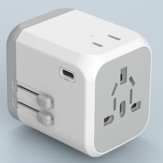 2AC socket + 1 type C newly upgraded travel adapter