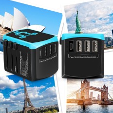 Universal Travel Adapter 3USB+1TYPE-C